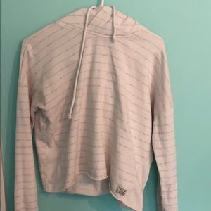 Abercrombie and Fitch Cropped Striped Sweatshirt